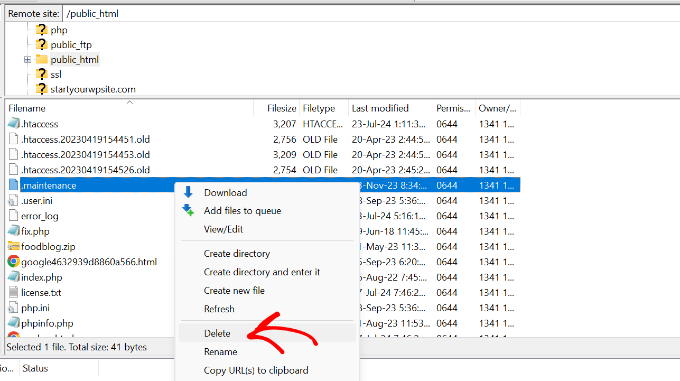 Imagen [4] - Cómo arreglar WordPress atascado en modo de mantenimiento - Photonflux.com | Servicio profesional de reparación de WordPress, en todo el mundo, respuesta rápida