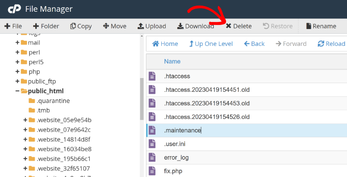Imagen [8] - Cómo arreglar WordPress atascado en modo de mantenimiento - Photonflux.com | Servicio profesional de reparación de WordPress, en todo el mundo, respuesta rápida