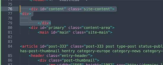 Depuración de errores HTML con un editor de código Depuración de errores HTML con un editor de código