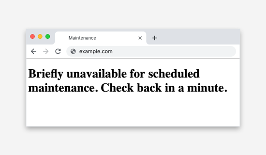 Unavailable due to scheduled maintenance error in WordPress Unavailable due to scheduled maintenance error in WordPress