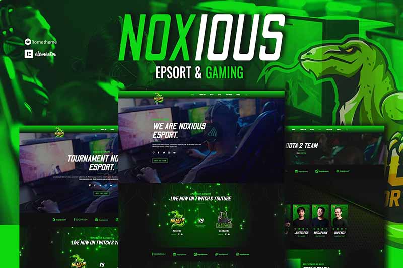 Noxious – 電競與游戲 Elementor 模板套件-光子波動網(wǎng) | 專業(yè)WordPress修復(fù)服務(wù)，全球范圍，快速響應(yīng)