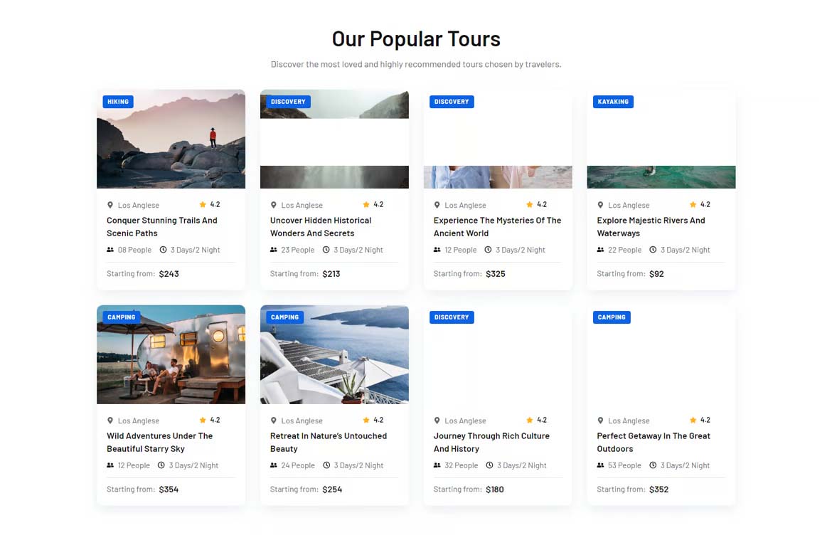 Travel and Tourism Elementor Template Suite