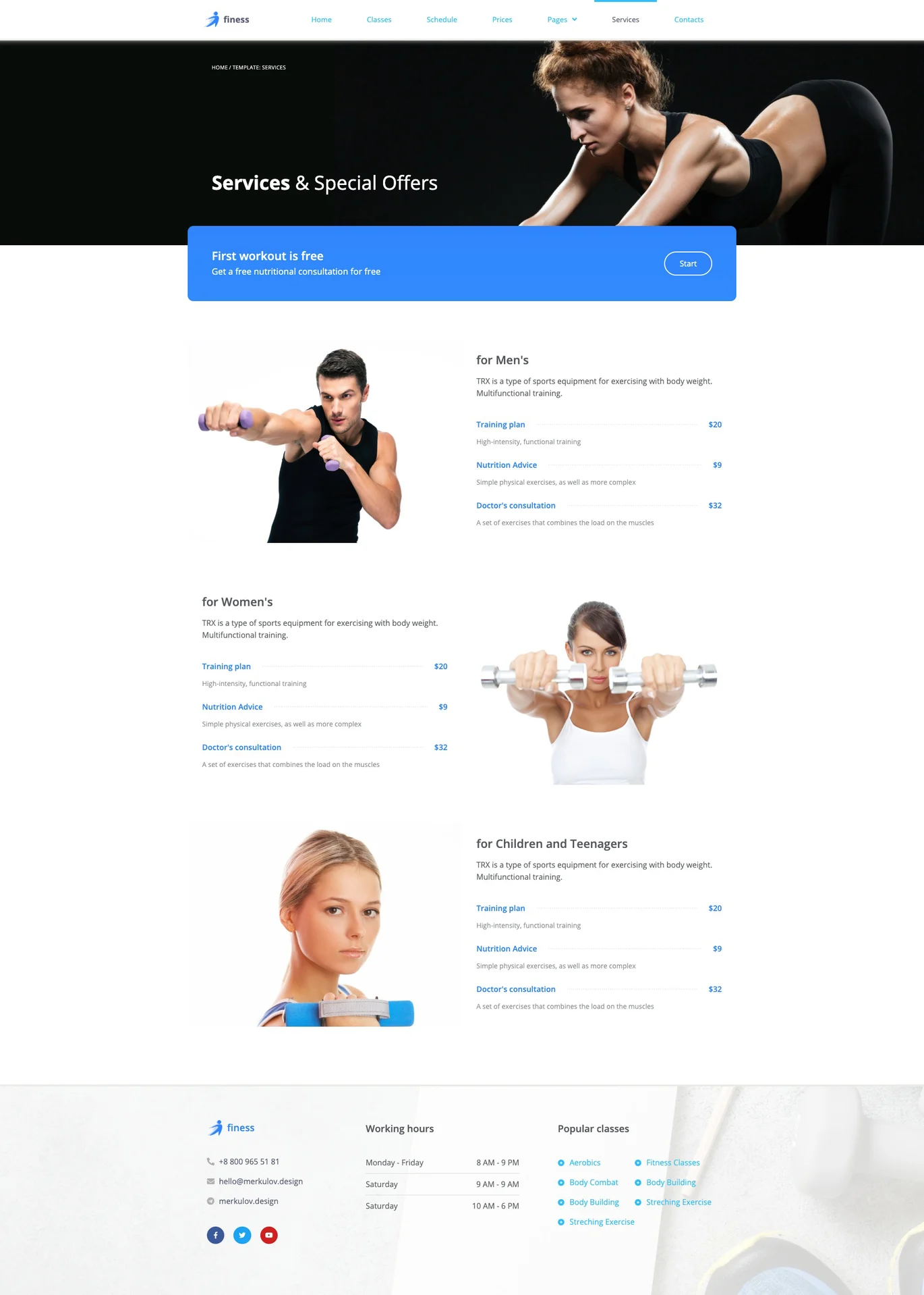 畫像 [1] - Finess - Fitness Elementor Template Kit - Photonflux.com｜プロのWordPress修理サービス、グローバルリーチ、迅速な対応