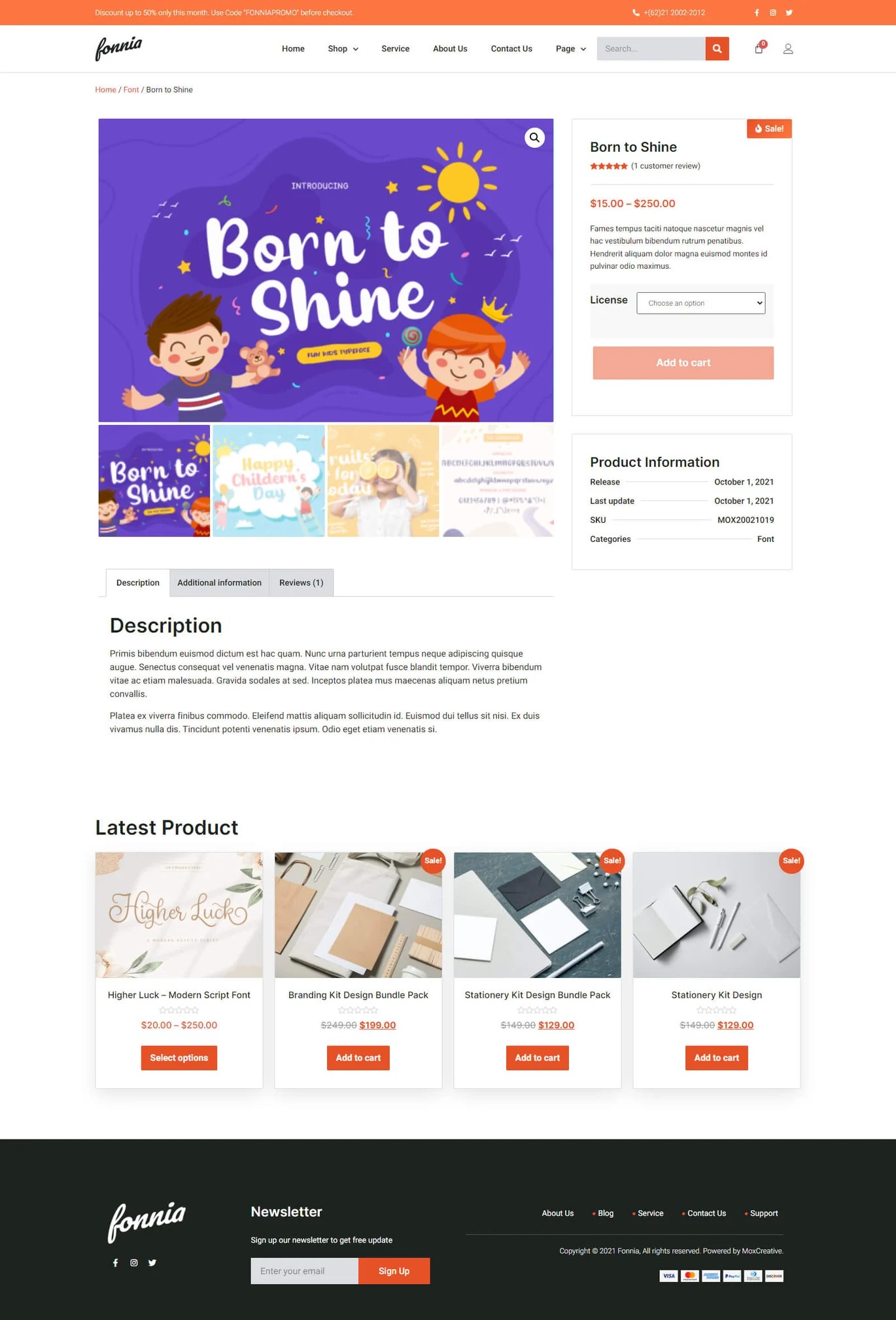 Imagen [1] - Fonnia: Mejor conjunto de plantillas WooCommerce Elementor para crear una tienda de productos digitales