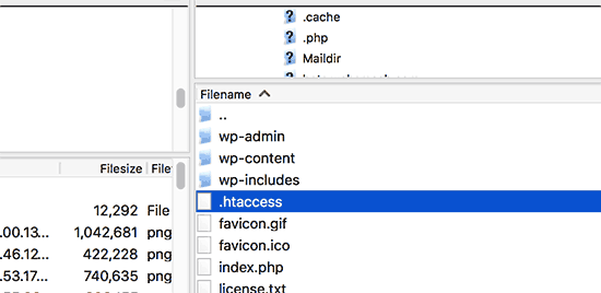 ERR_TOO_MANY_REDIRECTS pour trouver les fichiers htaccess