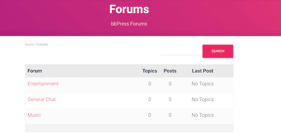 Comment configurer le dé-appel des résultats de recherche du forum bbPress ? -photonfluctuation.com | Service professionnel de réparation de WordPress, dans le monde entier, réponse rapide