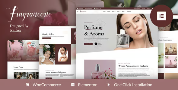 Fragrancerie - Perfume & Cosmetics Store Elementor Pro Template Suite - Photonflux.com | Professional WordPress Repair Service, Global Reach, Fast Response