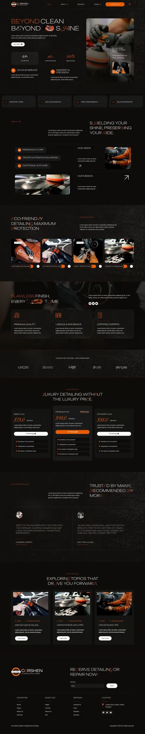 Image [1] - Carshen - Car Detailing & Repair Service Elementor Template Kit - Photon Flux.com | Professional WordPress Repair Service, Global Reach, Fast Response