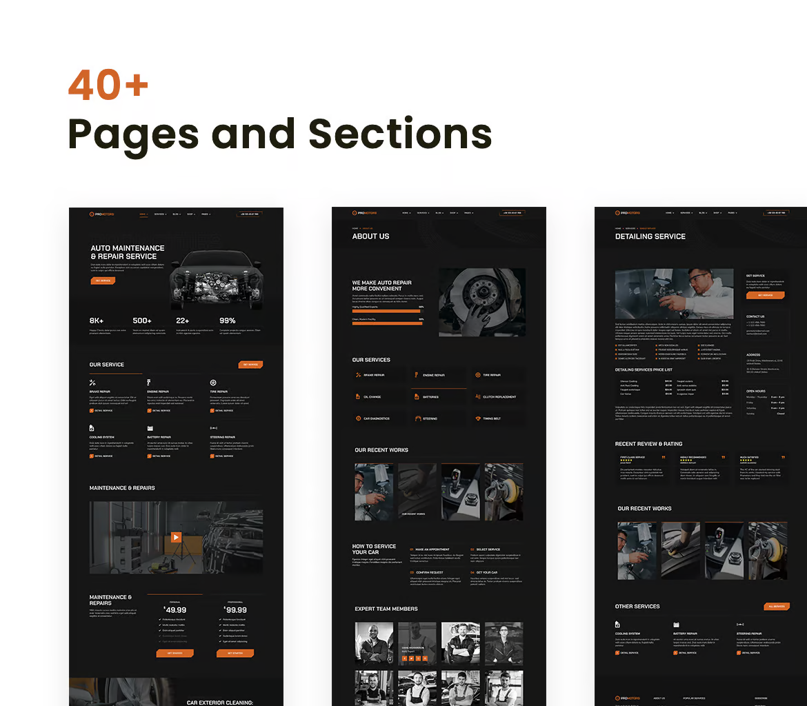 Image [1] - ProMotors - Automotive Service & Detailing Elementor Pro Template Kit - Photon Fluctuation Network | Professional WordPress Repair Service, Global Reach, Fast Response