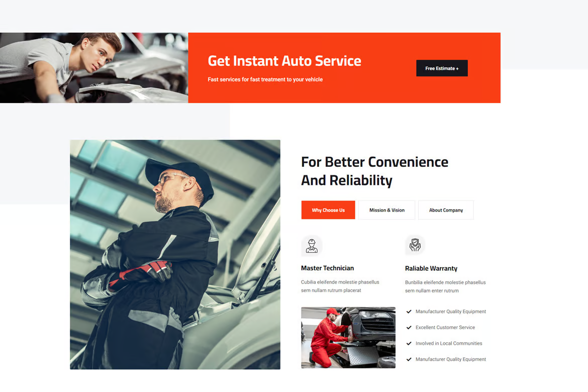 Image [3]-Decho - Auto Repair Mechanic Elementor Template Pack - Photon Flux | Professional WordPress Repair Service, Global Reach, Fast Response