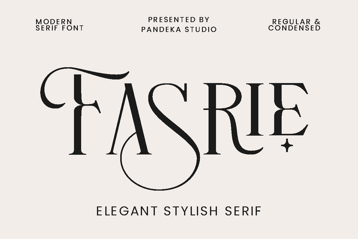 Fasrie - Deluxe Modern Logo Fonts - Photon Flux｜プロのWordPress修理サービス！