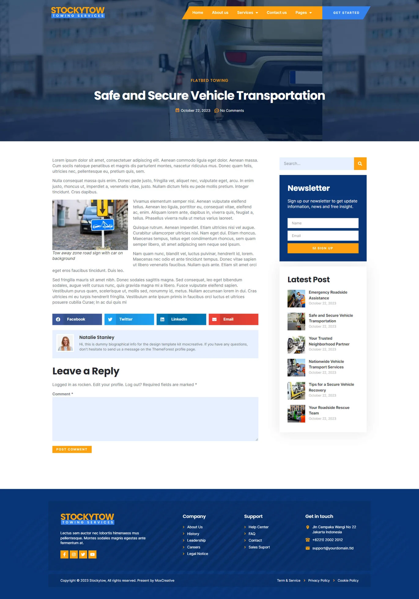 畫像[2]-StockyTow - トレーラーサービス Elementor Pro Template Pack - フォトンゆらぎネットワーク｜専門的なWordPress修理サービス、グローバルなリーチ、迅速な対応