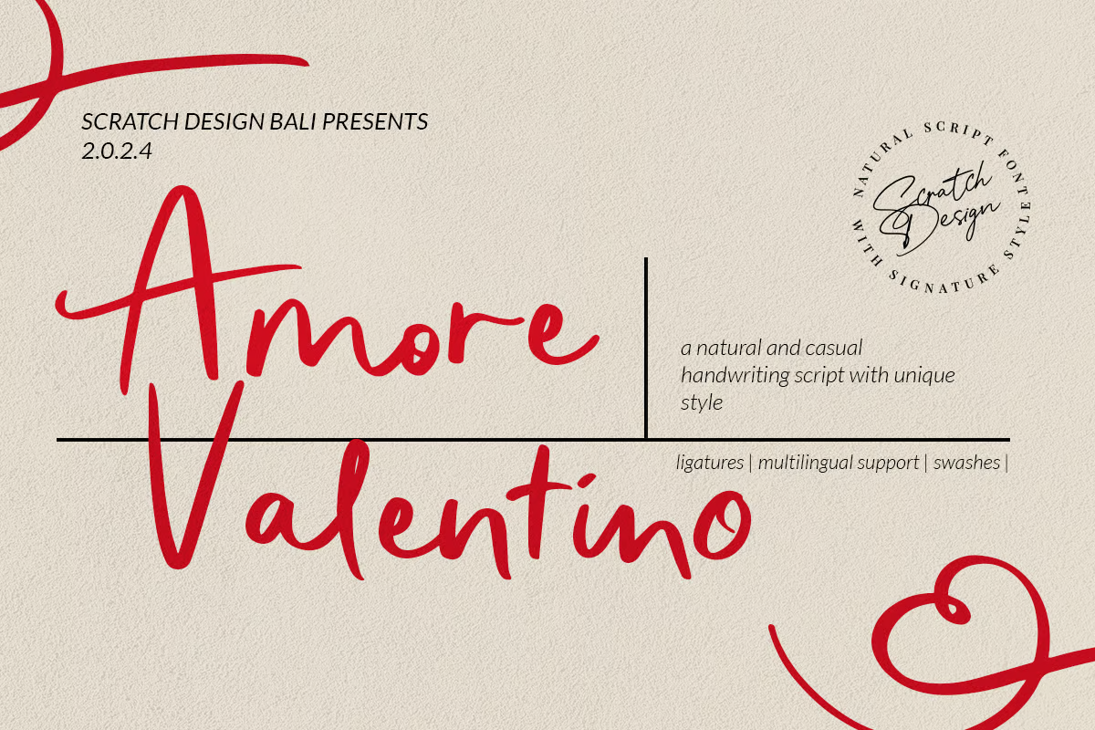 Amore Valentino - Fonts - Photon Flux | Professional WordPress repair service, worldwide, fast response time!
