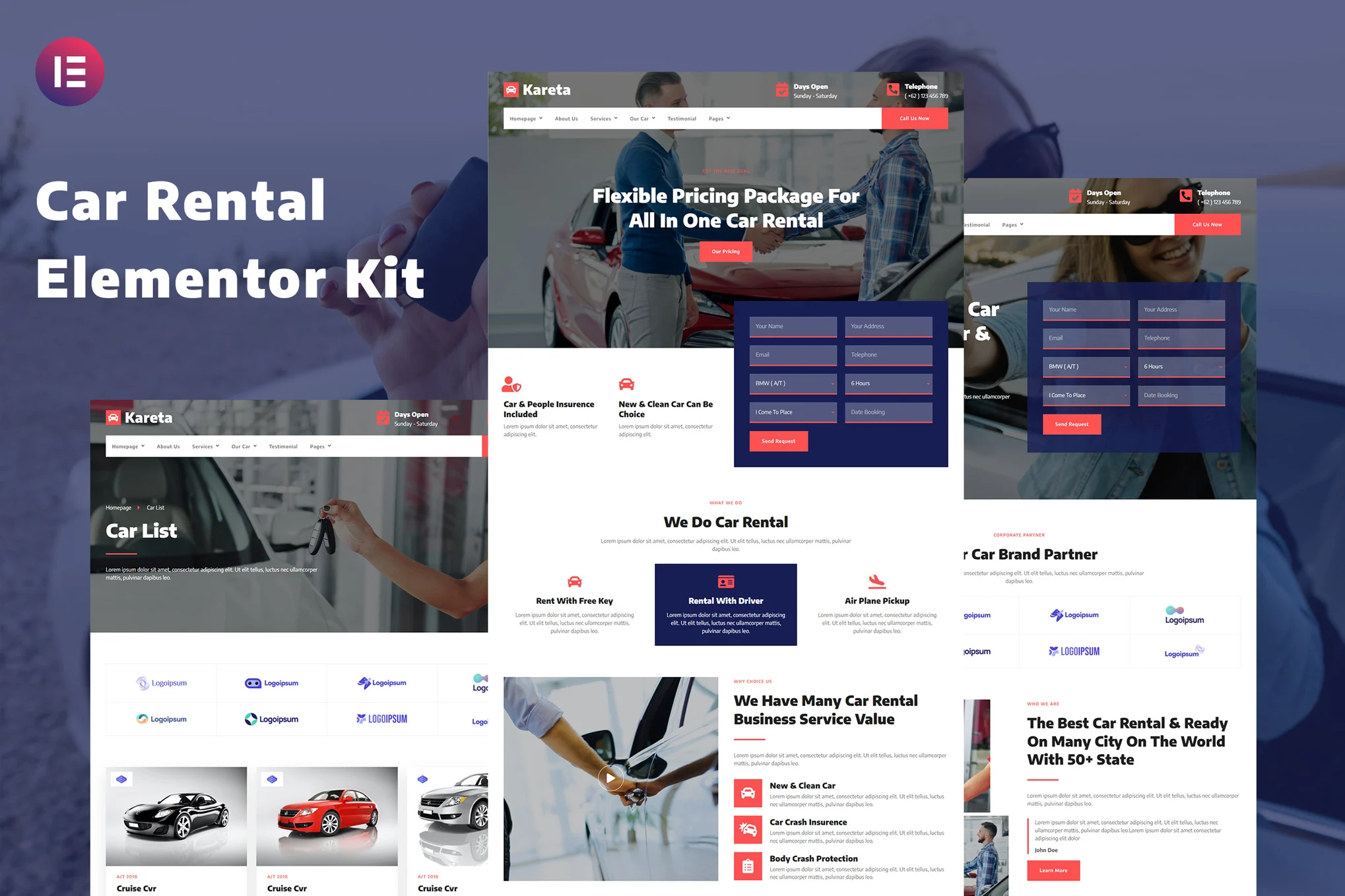 Kareta - Car Rental Service Elementor Template Suite - Photon Fluctuation Network | Professional WordPress Repair Service, Global Reach, Fast Response