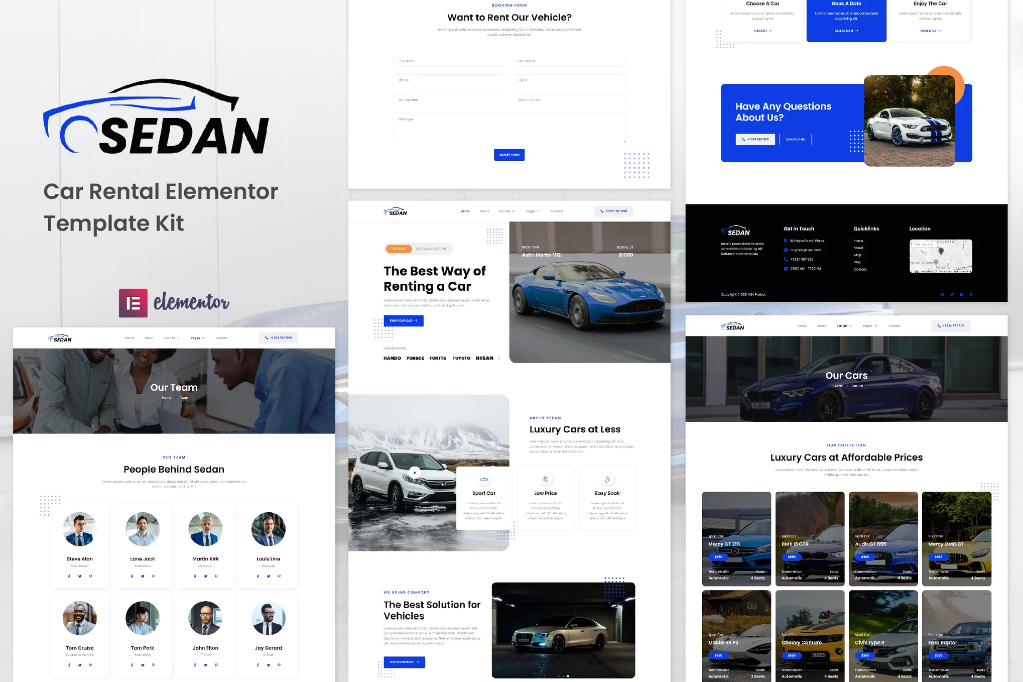 Sedan - Car Rental Elementor Template Suite - Photon Flux | Professional WordPress repair service, worldwide, fast response