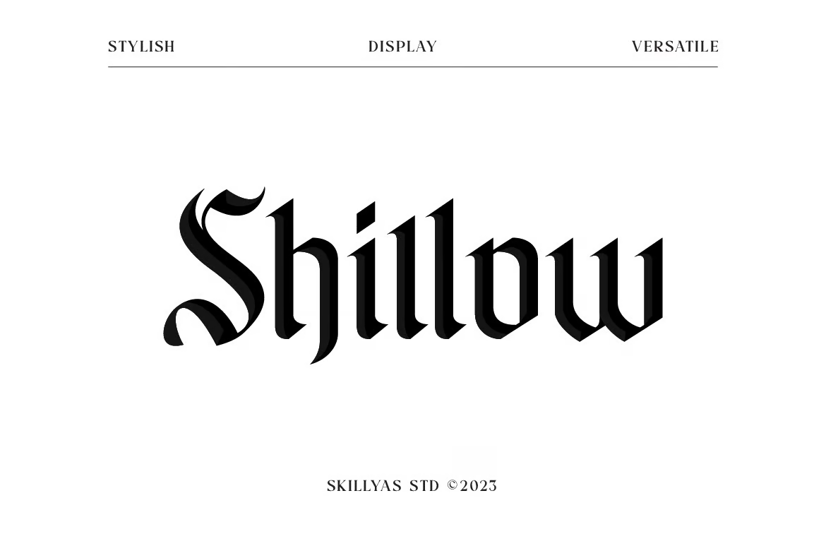 Shillow Gothic Font - Font Name - Photon Flux | Professional WordPress repair service, worldwide, fast response time!