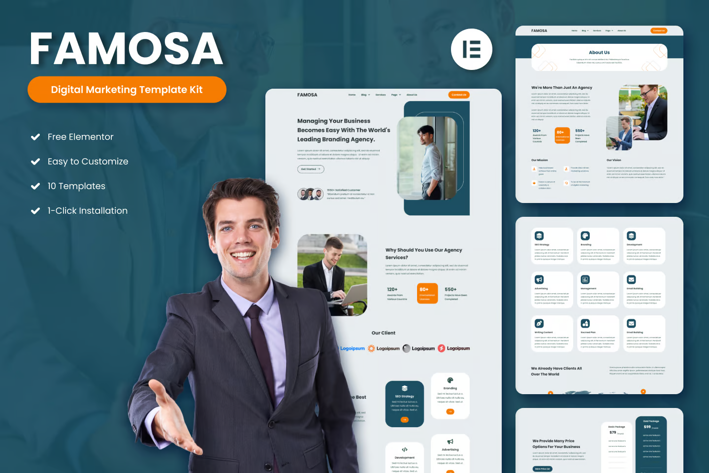 Famosa - Digital Marketing Agency Elementor Template Suite - photonwave.com | Professional WordPress Repair Service, Global Reach, Fast Response