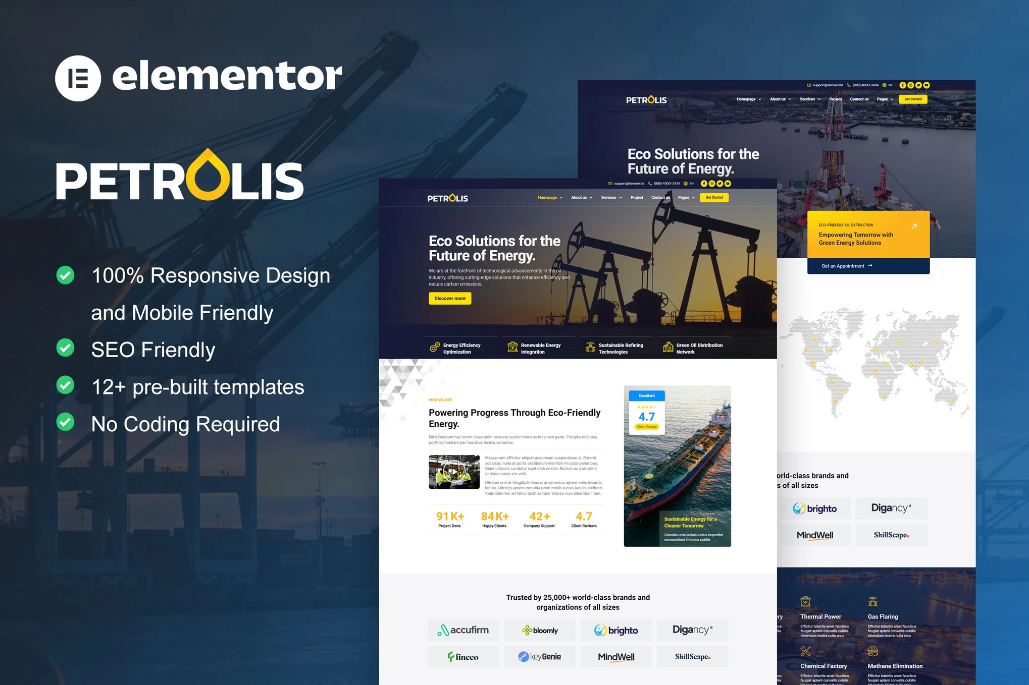 Petrolis – 石油公司與工業(yè) Elementor Pro 模板套件-光子波動網(wǎng) | 專業(yè)WordPress修復(fù)服務(wù)，全球范圍，快速響應(yīng)