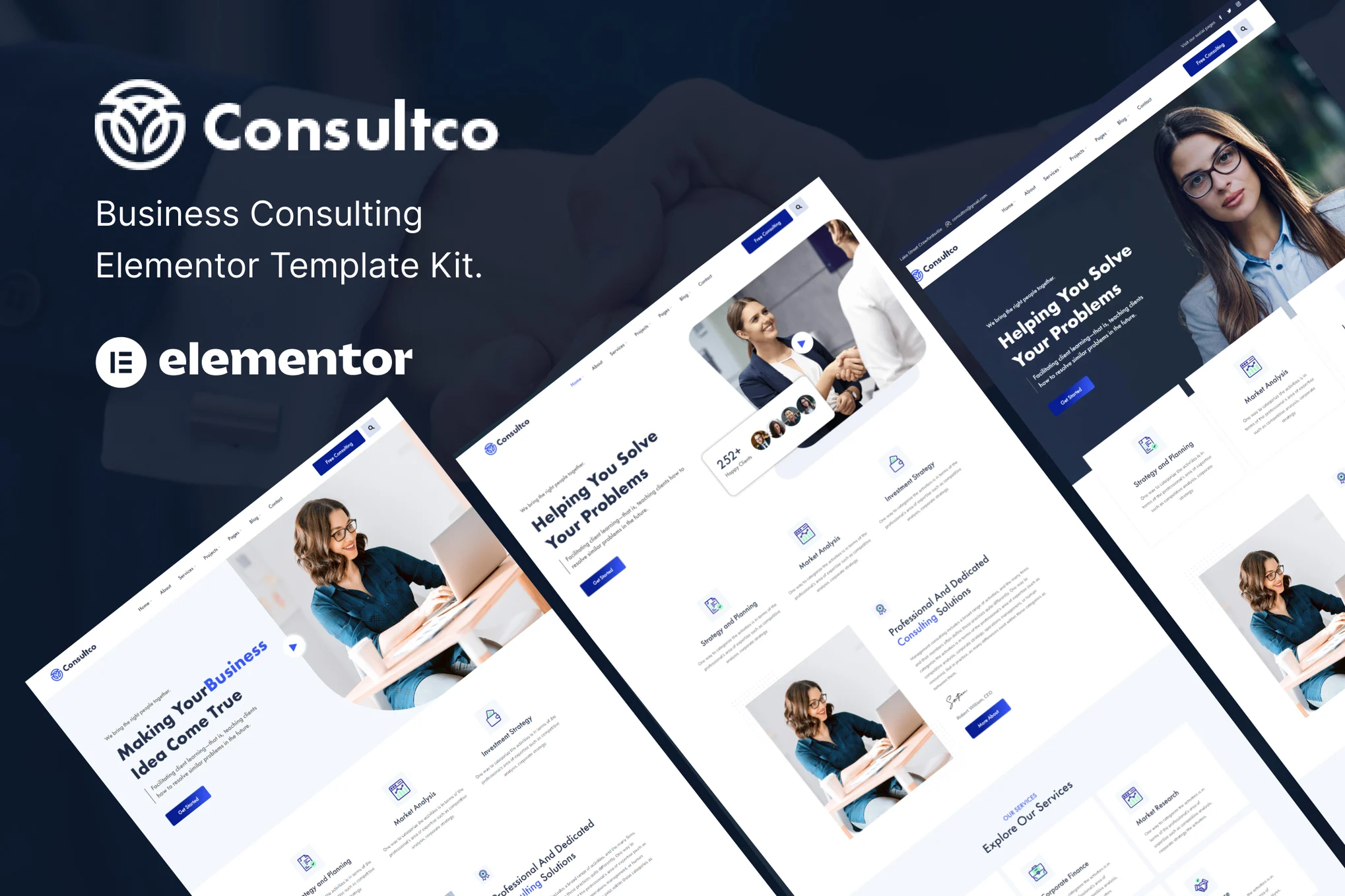 Consultco - Consulting Business Elementor Template Suite - Photon Flux Network | Servicio profesional de reparación de WordPress, en todo el mundo, respuesta rápida