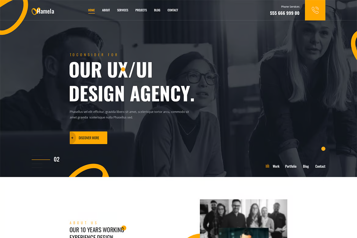 Hamela - Digital Agency Services Elementor Template Suite - Photonwave.com | Servicio profesional de reparación de WordPress, en todo el mundo, respuesta rápida