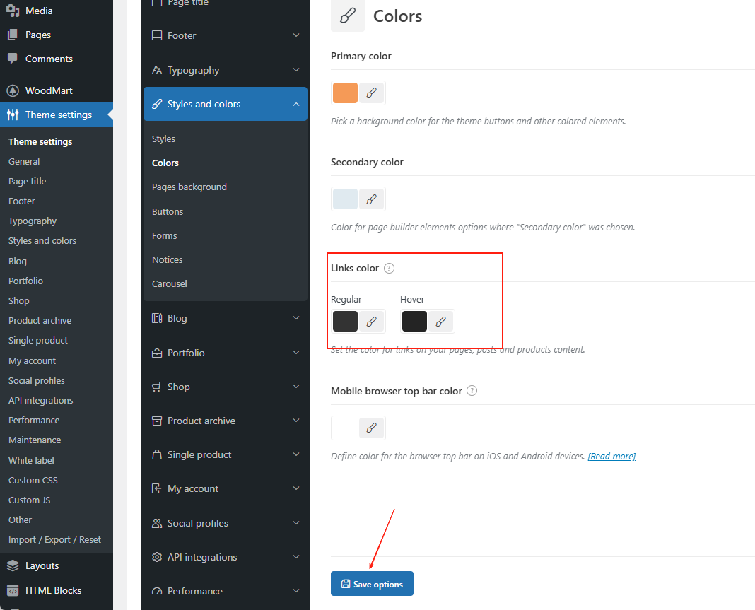 寫真[4]-WoodMartテーマカラーとフォントスタイル設(shè)定のヒント