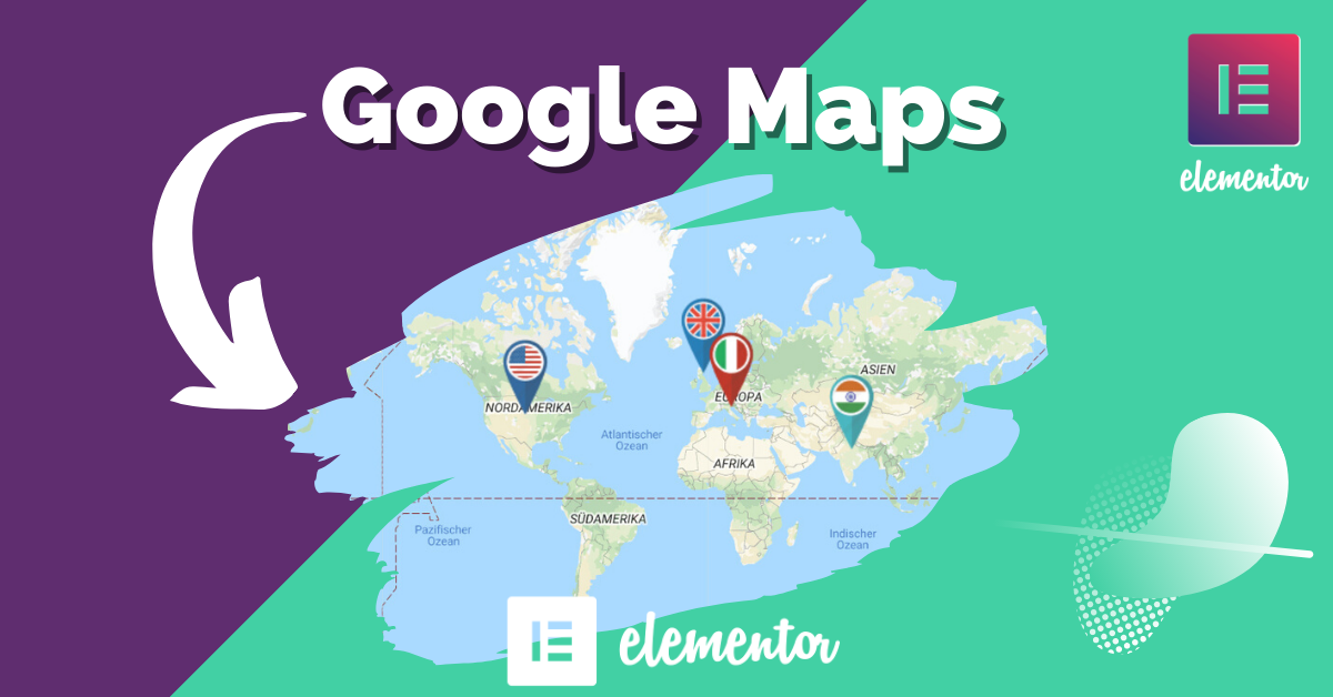 How to add map functionality with free Elementor templates and plugins