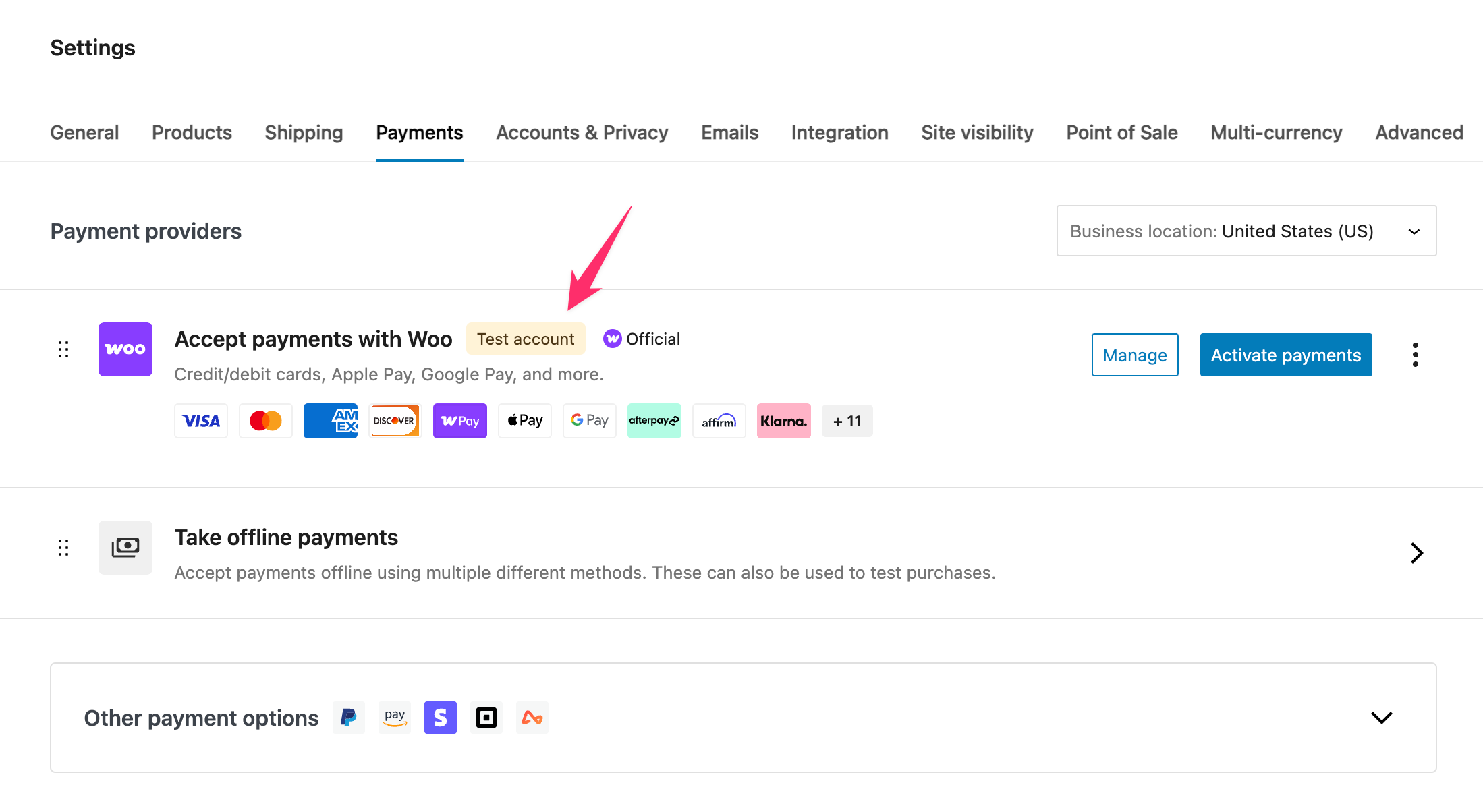 圖片[2]-如何使用 WooPayments 測試賬戶并升級為正式賬戶 | WooCommerce 支付解決方案